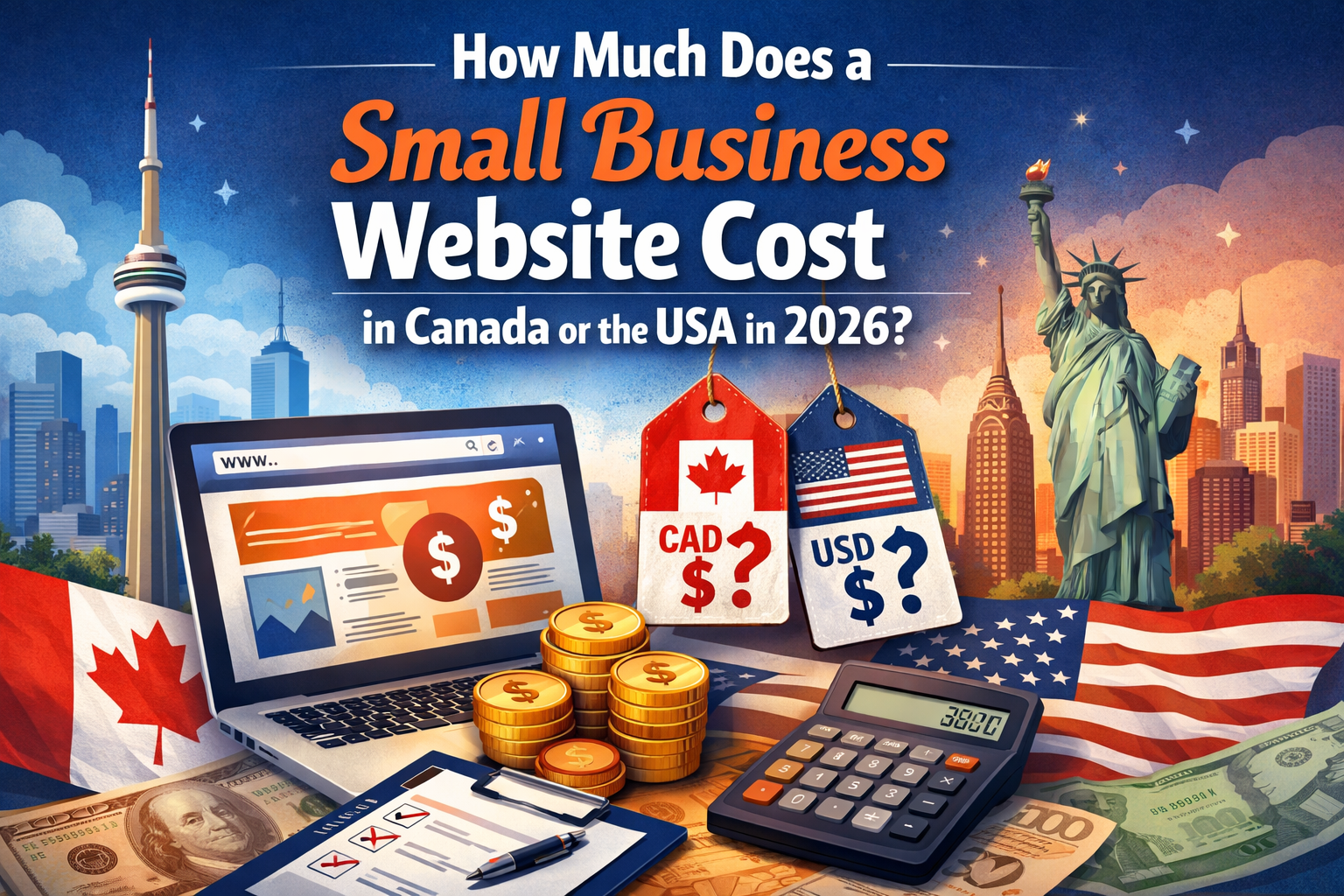 How Much Does a Small Business Website Cost in Canada or the USA in 2026?