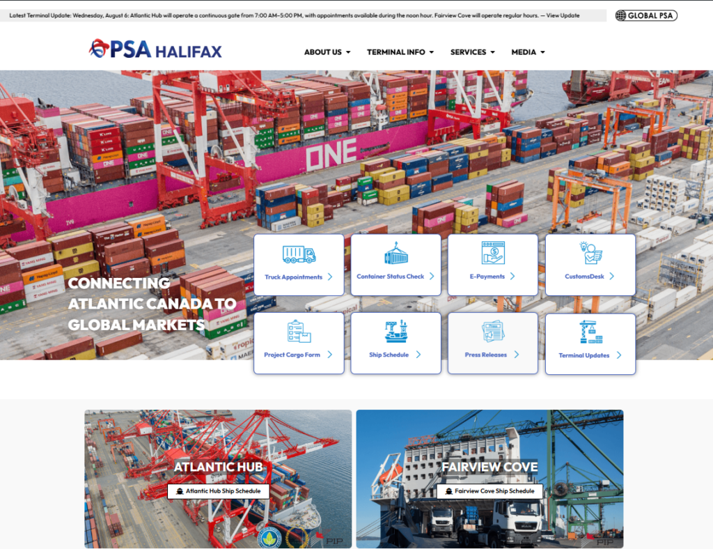 PSA HALIFAX Container Terminal & Logistics